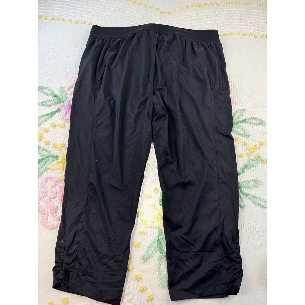 The North Face Womens 2X Regular‎ Black FlashDry Capri Pants Drawstring Waist - Picture 2 of 9